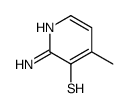 3-Pyridinethiol,2-amino-4-methyl-(9CI) structure