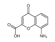 4H-1-Benzopyran-2-carboxylicacid,8-amino-4-oxo-(9CI) Structure