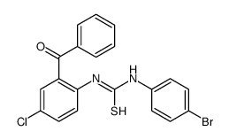 1-(2-benzoyl-4-chlorophenyl)-3-(4-bromophenyl)thiourea Structure