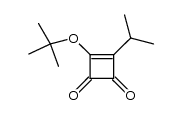 3-(tert-butoxy)-4-isopropylcyclobut-3-ene-1,2-dione结构式