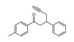 5-oxo-3-phenyl-5-(p-tolyl)pentanenitrile结构式