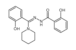 2-(o-Hydroxy-α-piperidinobenzylidene)salicylohydrazide Structure