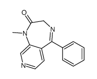 1-methyl-5-phenyl-3H-pyrido[3,4-e][1,4]diazepin-2-one结构式