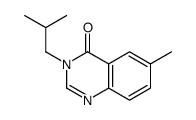 6-methyl-3-(2-methylpropyl)quinazolin-4-one结构式