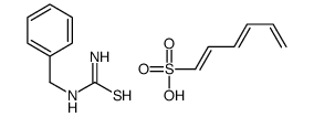 benzylthiourea,hexa-1,3,5-triene-1-sulfonic acid Structure