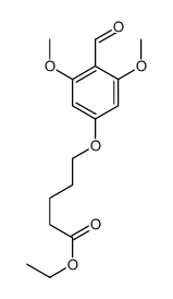 ethyl 5-(4-formyl-3,5-dimethoxyphenoxy)pentanoate Structure