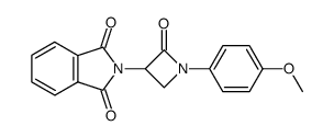 1-(4-methoxyphenyl)-3-phthalimidoazetidin-2-one结构式