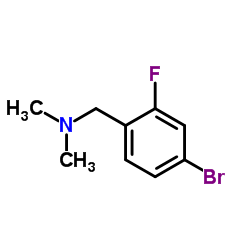 BENZENEMETHANAMINE, 4-BROMO-2-FLUORO-N,N-DIMETHYL- structure