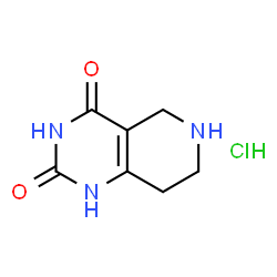 5,6,7,8-tetrahydropyrido[4,3-d]pyrimidine-2,4(1H,3H)-dione hydrochloride structure