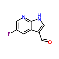 5-Fluoro-1H-pyrrolo[2,3-b]pyridine-3-carbaldehyde structure