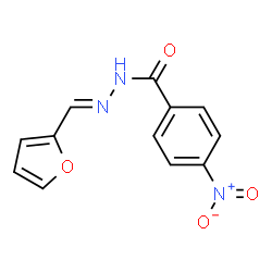 N-[(E)-furan-2-ylmethylideneamino]-4-nitrobenzamide结构式