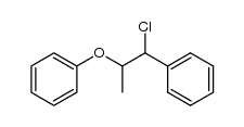 1-chloro-1-phenyl-2-phenoxypropane结构式