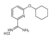 6-cyclohexyloxypyridine-2-carboximidamide,hydrochloride Structure