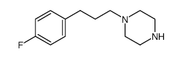 1-[3-(4-fluorophenyl)propyl)piperazine结构式