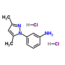 3-(3,5-Dimethyl-1H-pyrazol-1-yl)aniline dihydrochloride结构式