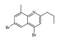 4,6-dibromo-8-methyl-2-propylquinoline Structure