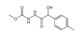 methyl 2-(2-hydroxy-2-(p-tolyl)acetyl)hydrazine-1-carboxylate结构式