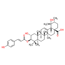 3-O-反式对香豆酰委陵菜酸结构式