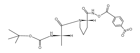 Boc-Ala-Pro-NHO-4-NB Structure