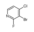 3-bromo-4-chloro-2-fluoropyridine Structure