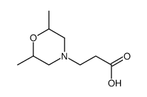 3-[(2R,6S)-2,6-dimethylmorpholin-4-yl]propanoic acid(SALTDATA: FREE) Structure