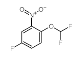 1-(二氟甲氧基)-4-氟-2-硝基苯结构式