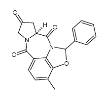 (9aS)-3-methyl-1-phenyl-9,9a-dihydro-1H-2-oxa-6a,10a-diazabenzo[cd]cyclopenta[g]azulene-6,8,10(7H)-trione结构式