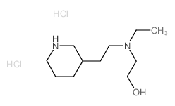 2-{Ethyl[2-(3-piperidinyl)ethyl]amino}-1-ethanol dihydrochloride Structure