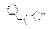 N-benzyl-N-methyl-1-(pyrrolidin-3-yl)methanamine结构式
