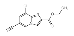 Ethyl 8-chloro-6-cyanoimidazo[1,2-a]pyridine-2-carboxylate structure