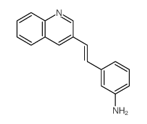 Benzenamine,3-[2-(3-quinolinyl)ethenyl]- Structure