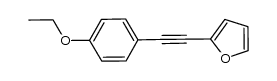 (2-furanyl)(p-ethoxyphenyl)acetylene Structure