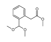 methyl 2-[2-(dimethoxymethyl)phenyl]acetate结构式