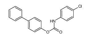 (4-phenylphenyl) N-(4-chlorophenyl)carbamate结构式