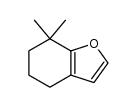 7,7-dimethyl-4,5,6,7-tetrahydrobenzo[b]furan Structure