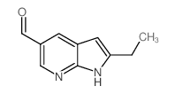 2-乙基-1H-吡咯并[2,3-b] 吡啶-5-甲醛结构式
