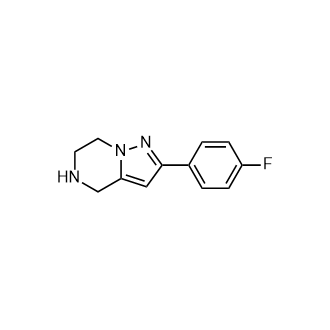 2-(4-Fluorophenyl)-4,5,6,7-tetrahydropyrazolo[1,5-a]pyrazine Structure