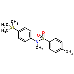 N,4-Dimethyl-N-[4-(trimethylsilyl)phenyl]benzenesulfonamide Structure