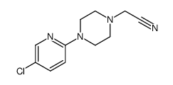 4-(5-chloropyridin-2-yl)piperazinoacetonitrile Structure