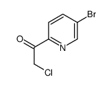 1-(5-Bromo-2-pyridinyl)-2-chloroethanone结构式