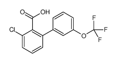 2-chloro-6-[3-(trifluoromethoxy)phenyl]benzoic acid Structure
