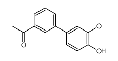 1-[3-(4-hydroxy-3-methoxyphenyl)phenyl]ethanone结构式