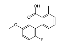 2-(2-fluoro-5-methoxyphenyl)-6-methylbenzoic acid结构式