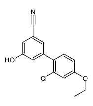 3-(2-chloro-4-ethoxyphenyl)-5-hydroxybenzonitrile结构式