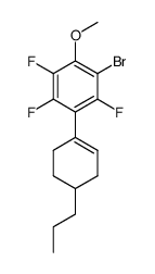 1-bromo-2,4,5-trifluoro-6-methoxy-3-(4-propylcyclohex-1-enyl)benzene Structure