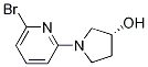 (R)-1-(6-溴-吡啶-2-基)-吡咯烷-3-醇结构式