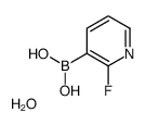 (2-fluoropyridin-3-yl)boronic acid,hydrate Structure