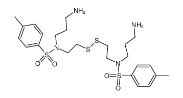 N,N'-bis-(paratoluenesulfonyl)-N,N'-bis(3-aminopropyl)cystamine结构式