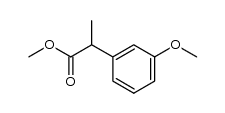 methyl 2-(3-methoxyphenyl)propanoate结构式
