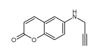 6-(prop-2-ynylamino)-2H-chromone-2-one结构式